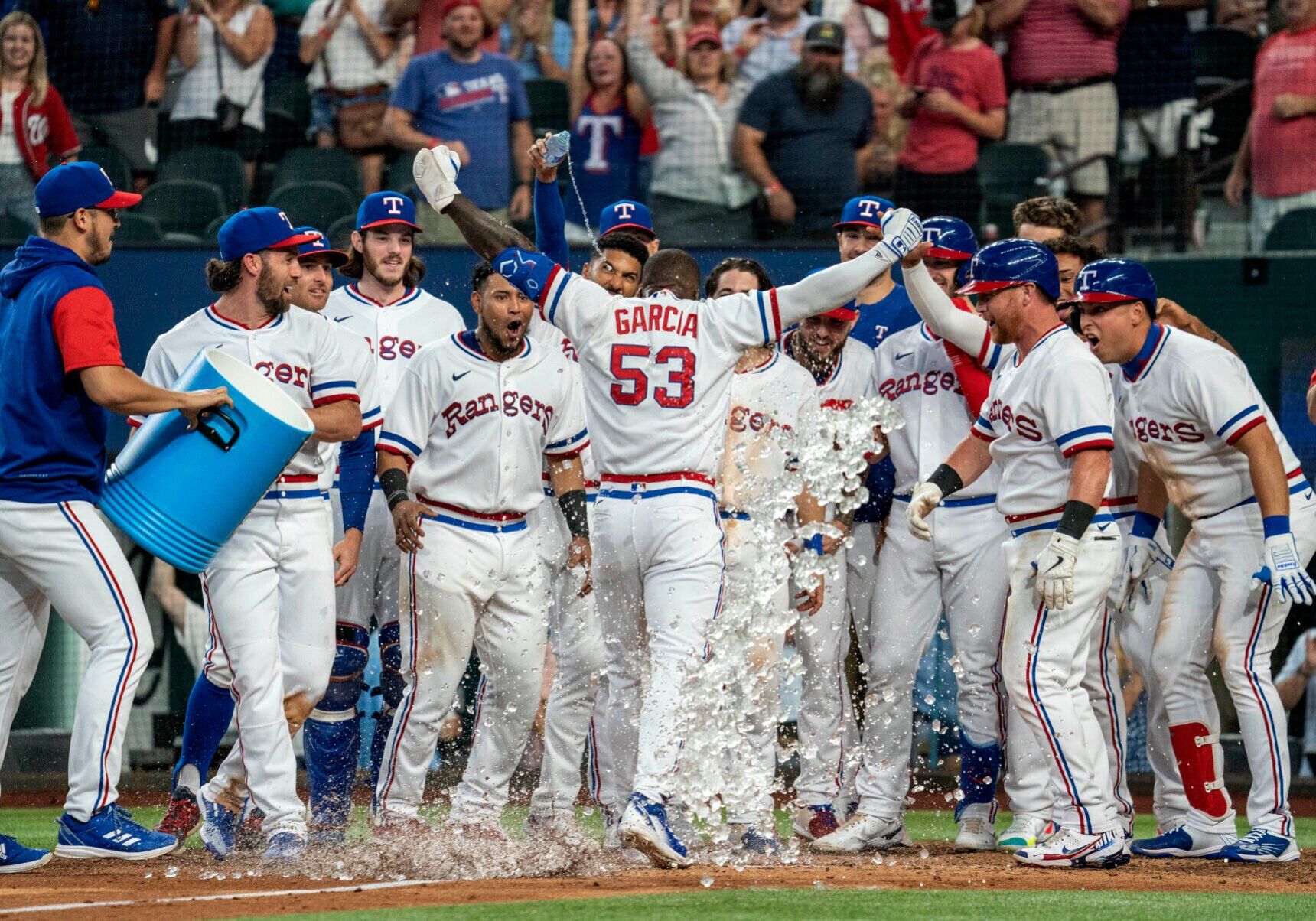 APTOPIX Nationals Rangers Baseball